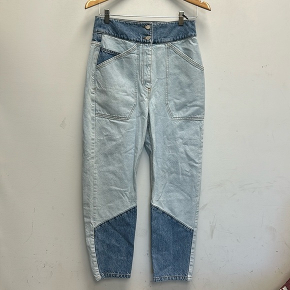 Ba&sh apolo two tone lady jeans - Picture 2 of 8